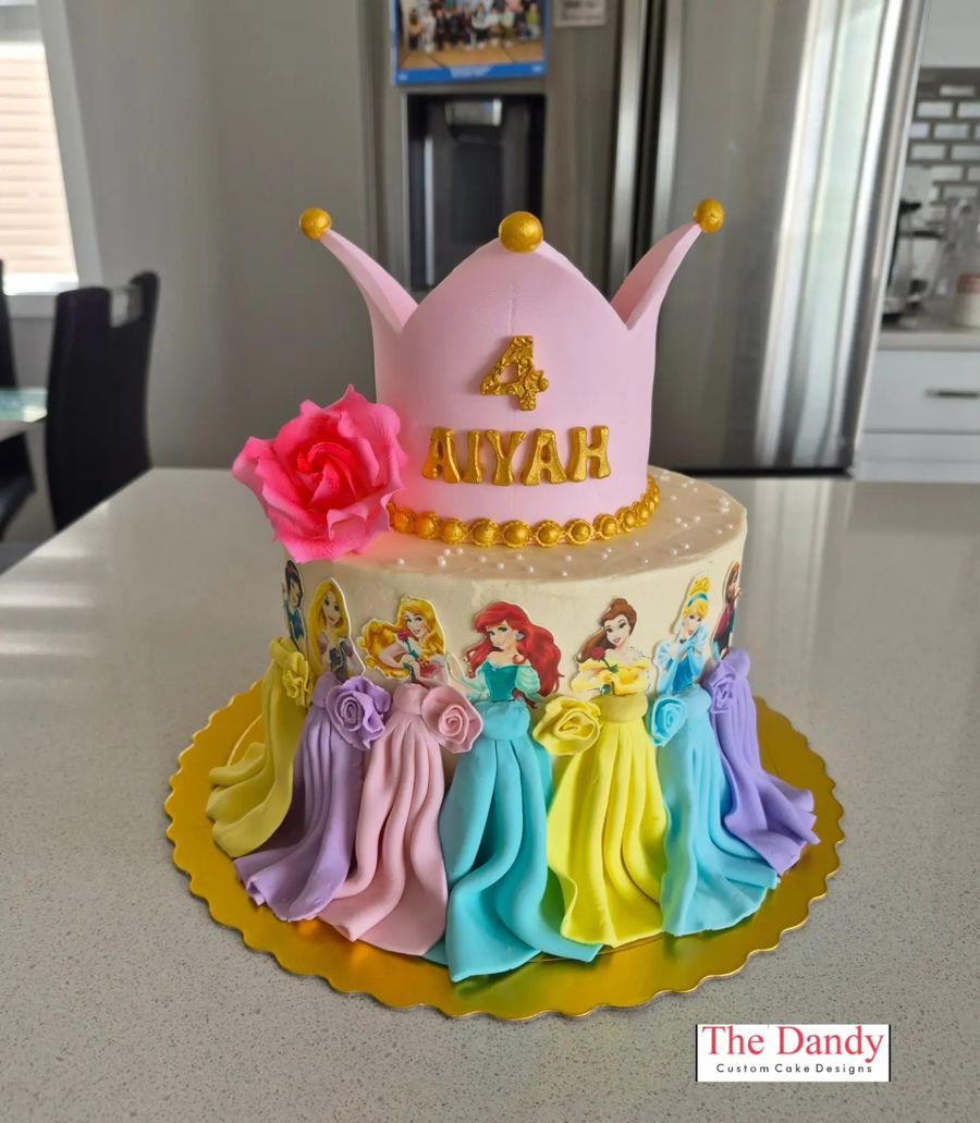 Princess crown cake